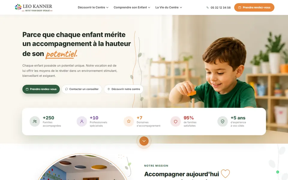 Capture du site Leo Kanner