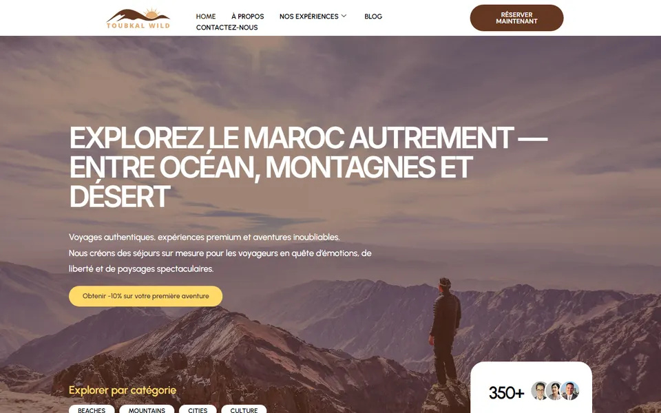 Capture du site Toubkal Wild