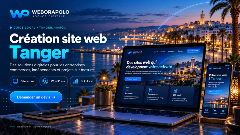 Création Site Web Tanger : Agence Web & Projets Sur Mesure