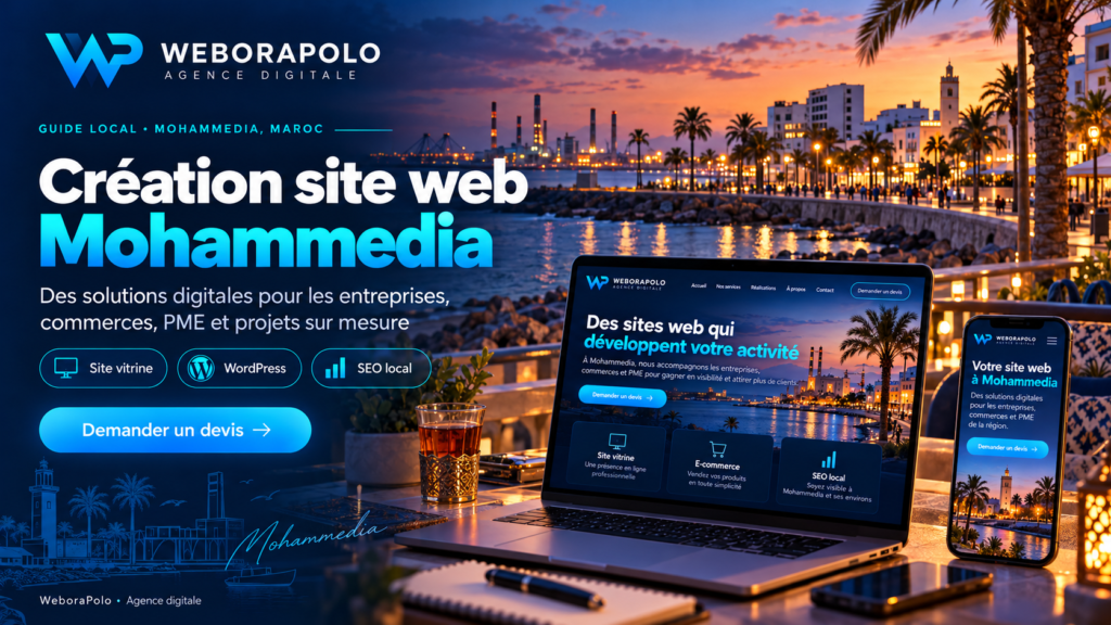 Création Site Web Mohammedia : Agence Web & Projets Sur Mesure
