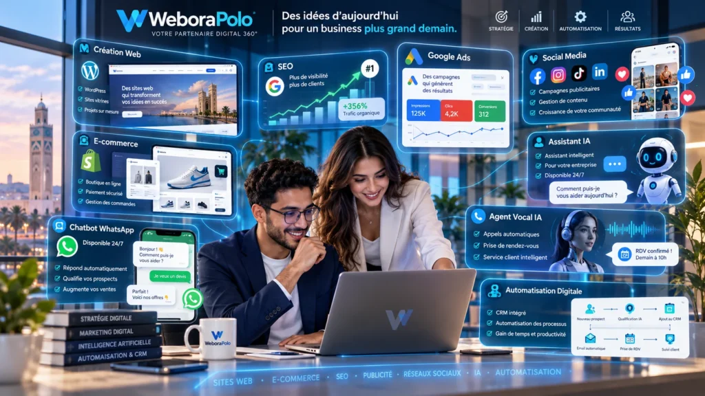 Agence Digitale Maroc : Création Web, SEO, Marketing Digital & Intelligence Artificielle